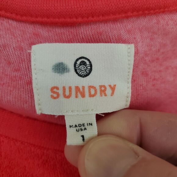 Sundry Beach Days Terry Cloth Crewneck Sweater sz Sm - Picture 10 of 12